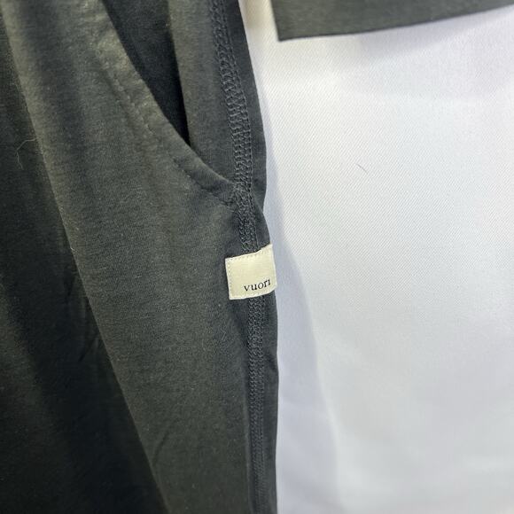 Vuori Women's Lux Henley Jumpsuit Size Small Henley Black Heather Tie Waist NWT - Picture 8 of 16